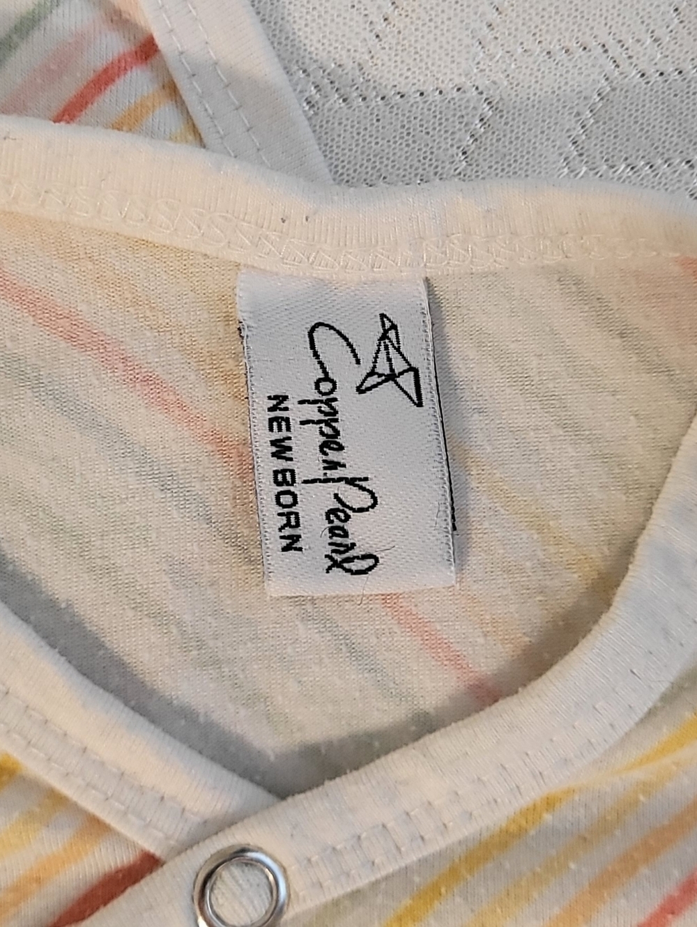 Copper Pearl, knotted gown, Newborn - Picture 2 of 4